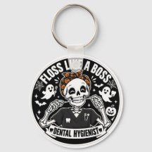 Higienista Dental Esqueleto de Halloween