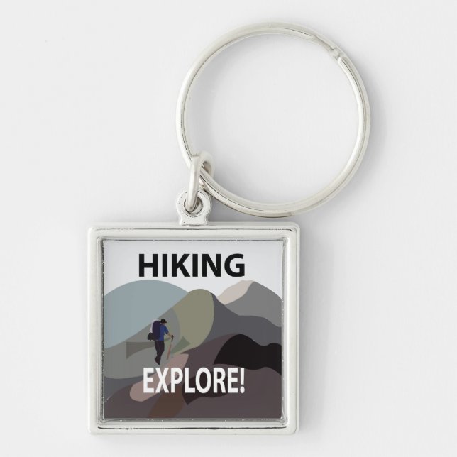 Chaveiro Hiking Explore Montanhas Adventure Hiking (Frente)