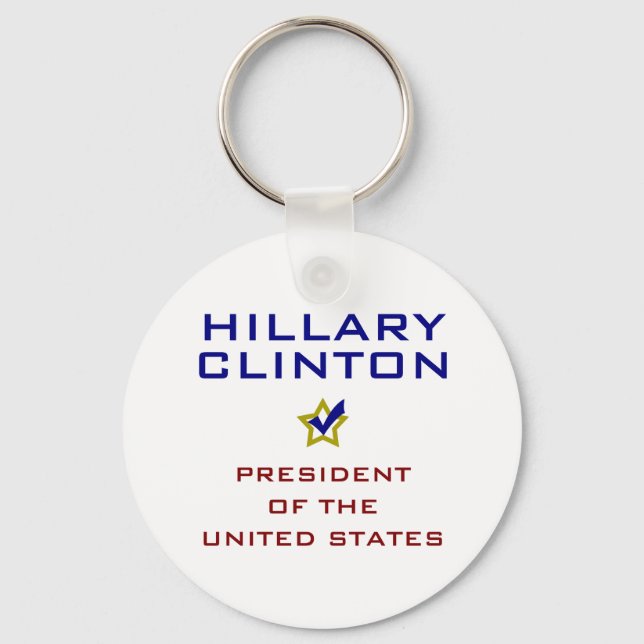 Chaveiro Hillary Clinton Presidente EUA V2 (Frente)