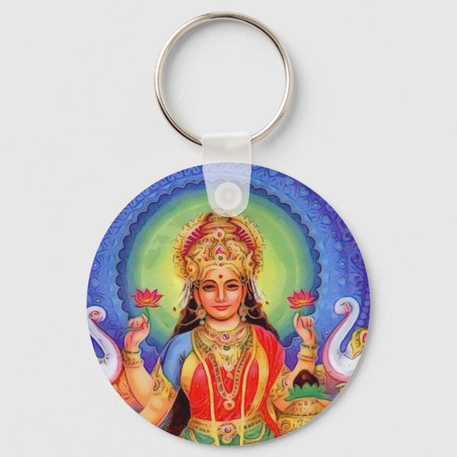 Chaveiro Hindu Goddess Lakshmi Maa (Frente)