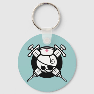 Chaveiro Hipos do pirata e da cruz da enfermeira