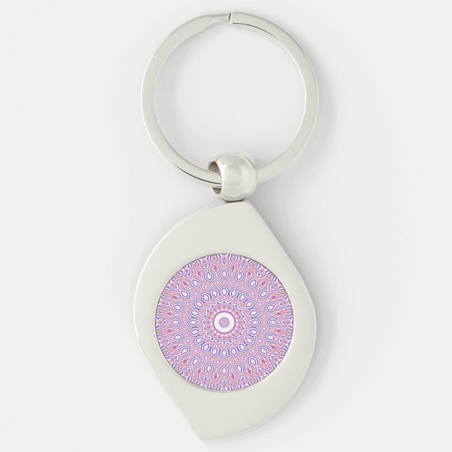 Chaveiro Hippie Boho Funky Groovy Boêmio Kaleidoscópio (Frente)