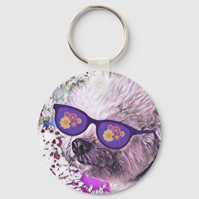 Chaveiro Hippie 'Chon o Bichon (Frente)