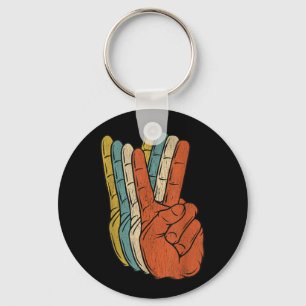Chaveiro Hippie dos anos 70 da Retro Peace Vintage