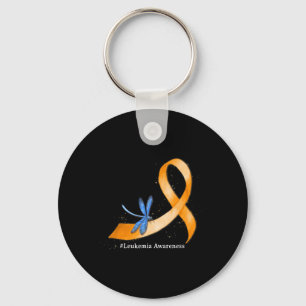 Chaveiro Hippie Dragonfly Laranja Fita Leucemia Sensibiliza