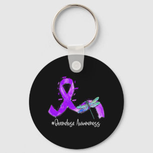 Chaveiro Hippie Dragonfly Roxo Sensibilização para a Sobred