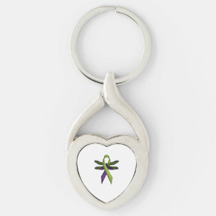 Chaveiro Hippie Libélula Fita Verde Paralisia Cerebral Cons