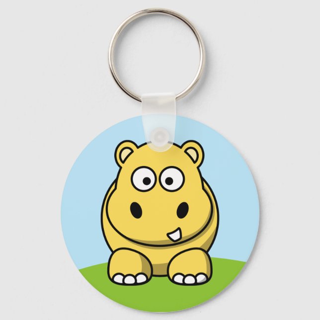 Chaveiro Hippo Amarelo-Cinto (Frente)