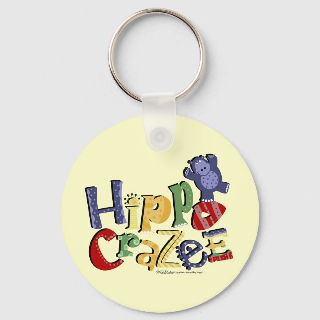 Chaveiro Hippo Crazee (em cores claras) (Frente)