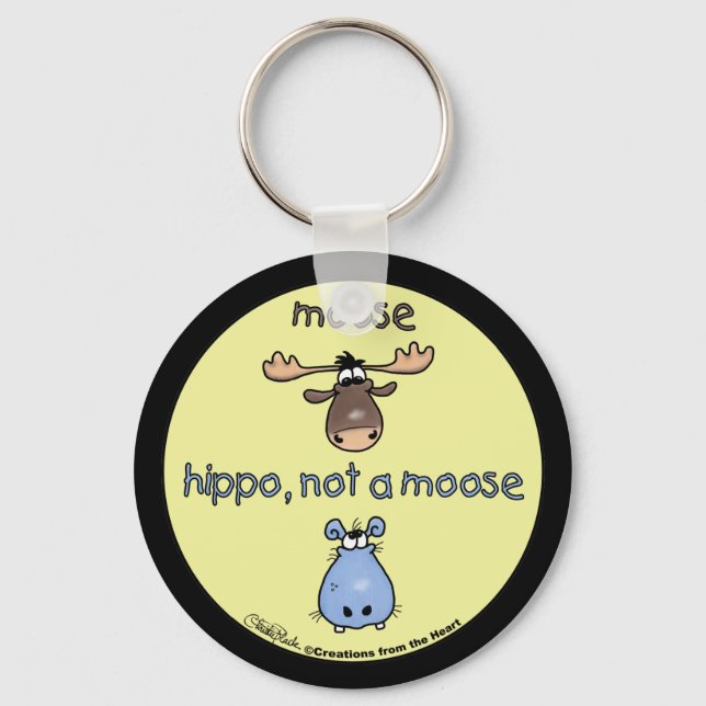 Chaveiro Hippo-não-um-alce! (Frente)