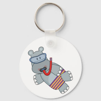 Chaveiro Hippo Snorkeler T-shirts e presentes