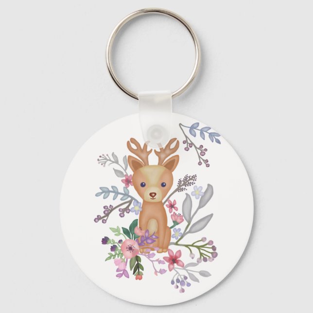 Chaveiro Hirsch im Busch (Frente)