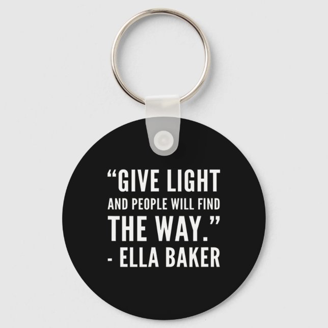 Chaveiro História Negra - Ella Civil Rights Baker African A (Frente)