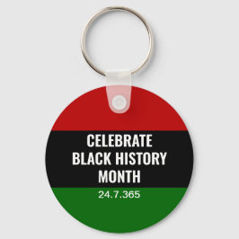 Chaveiro Histórico Preto Pan-Africano Mês