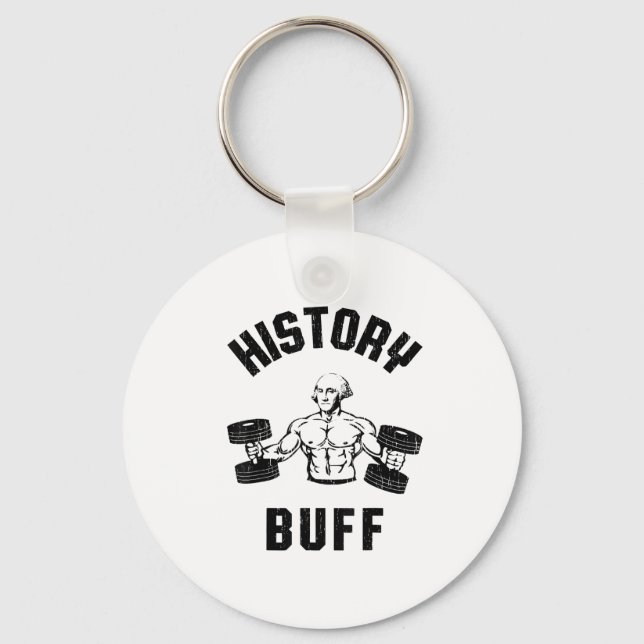 Chaveiro History Buff Funny George Washington Workout , Sma (Frente)