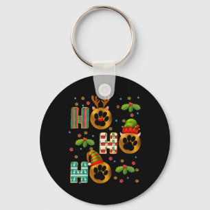 Chaveiro Ho Ho Ho Paw natalino e veterinário Xmas