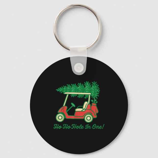 Chaveiro Ho Ho Hole In One Santa Golf Christmas Holiday Gol (Frente)