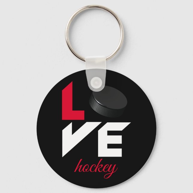 Chaveiro Hockey com amor (Frente)
