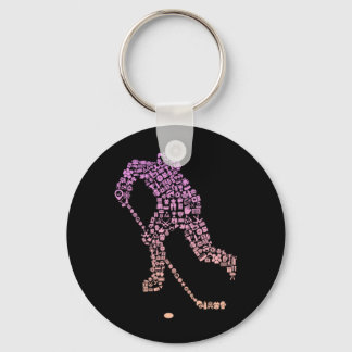 Chaveiro Hockey Player Icon Hockey Player Gear _ Girls Ice