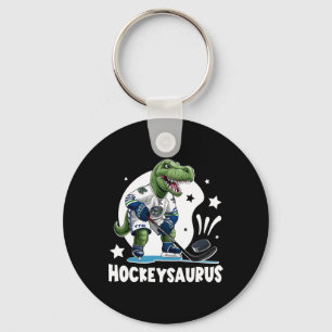 Chaveiro Hockeysaurus Dinossauro Engraçado Hockey Crianças 