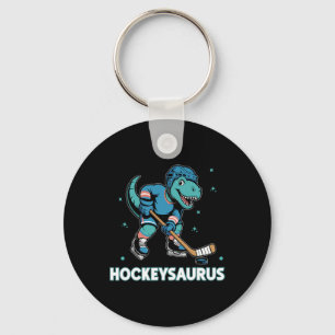 Chaveiro Hockeysaurus Dinossauro Engraçado Trex Hóquei Cria