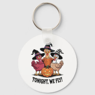 Chaveiro Hoje À Noite Voamos Engraçados Galinha Spooky Seas