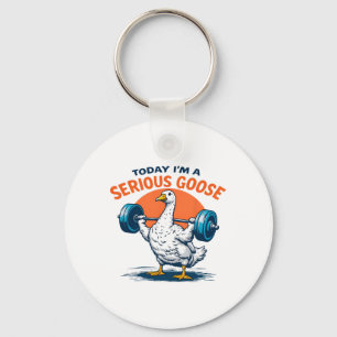 Chaveiro Hoje eu sou um ganso sério Tee Funny Bodybuilding 