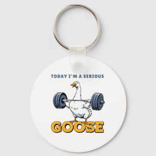 Chaveiro Hoje eu sou um ganso sério Tee Funny Bodybuilding 