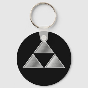 Chaveiro Hojo Clan Kamon Silver Chrome