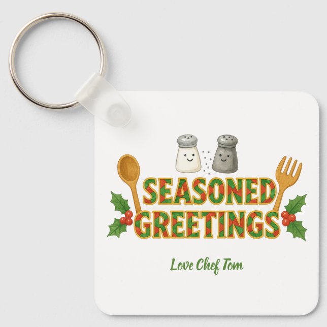 Chaveiro Holiday Seasoned Greetings (Frente)