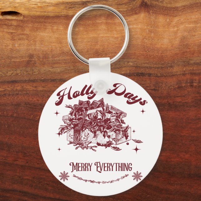 Chaveiro Holly Days Vintage Christmas (Verso)