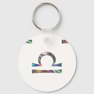 Chaveiro holograma Libra