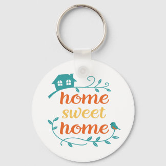 Chaveiro Home Sweet Home com Bird e House