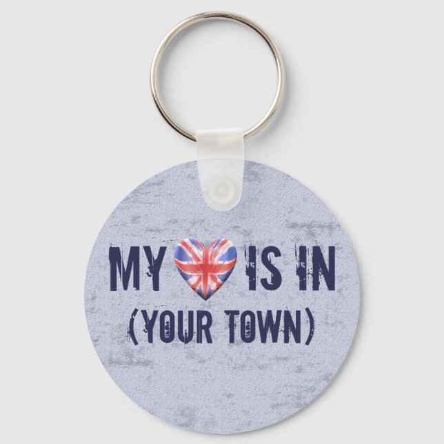 Chaveiro Home Town Heart (Frente)