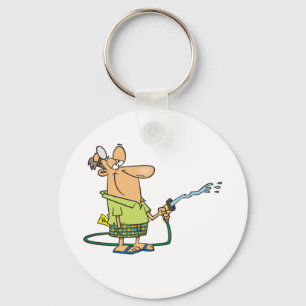 Chaveiro Homem Com Mangueira De Jardim