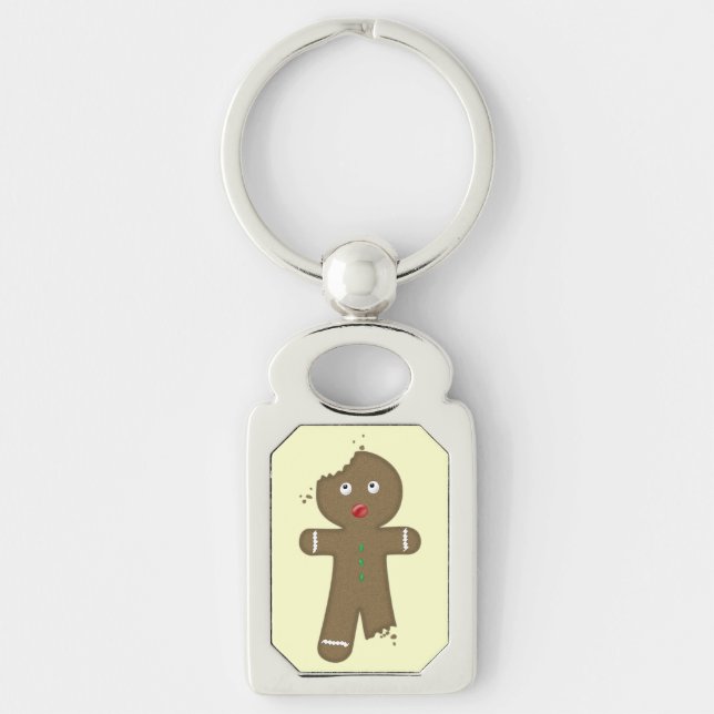 Chaveiro Homem de Biscoito de Gengibre Desaparecendo (Frente)