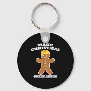 Chaveiro Homem de Gengibre Faça o Natal Grande Novamente Tr