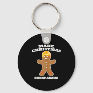 Chaveiro Homem de Gengibre Faça o Natal Grande Novamente Tr