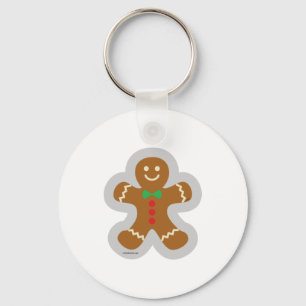 Chaveiro Homem De Pão-Gingerido Fazer Anjo Na Neve