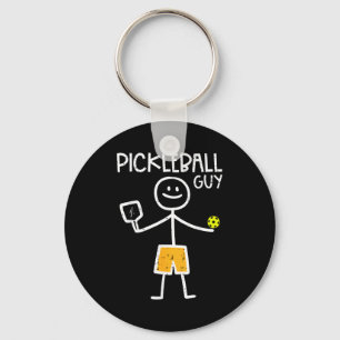 Chaveiro Homem de pickleball stickman homens meninos crianç