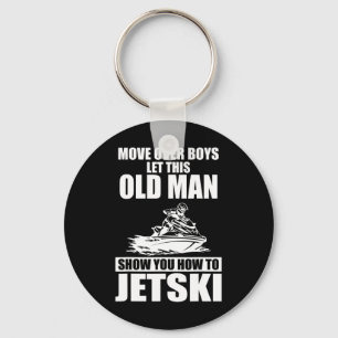 Chaveiro Homem Velho Como Jetski Legal Engraçado Jet-ski Pi