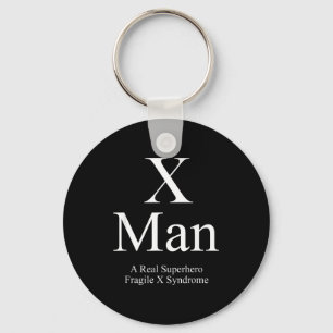 Chaveiro Homem X síndrome do X frágil conscientização