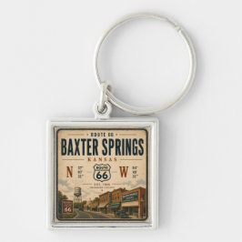 Chaveiro Homenagem a Baxter Springs Kansas Route 66