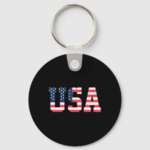 Chaveiro Homens Camisas Dos Eua - Patriótico Americano Em 4