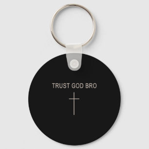 Chaveiro Homens Confiam em Deus Bando Criança Cristã Engraç