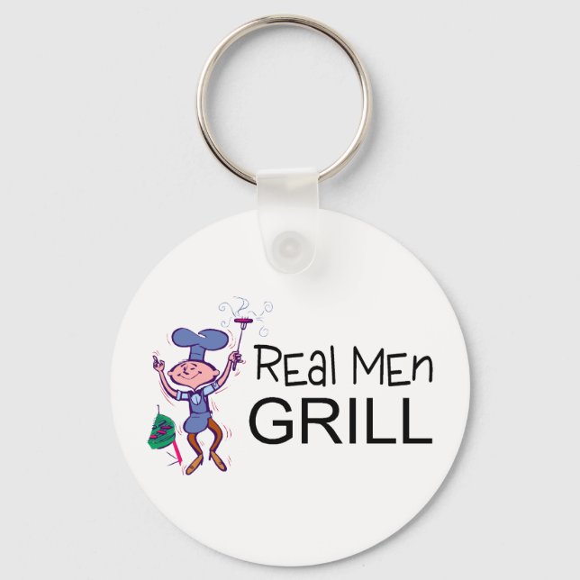 Chaveiro Homens Verdadeiros Grill (Frente)