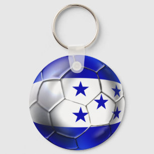 Chaveiro Honduras flag 5 estrelas bola de futebol futebol f