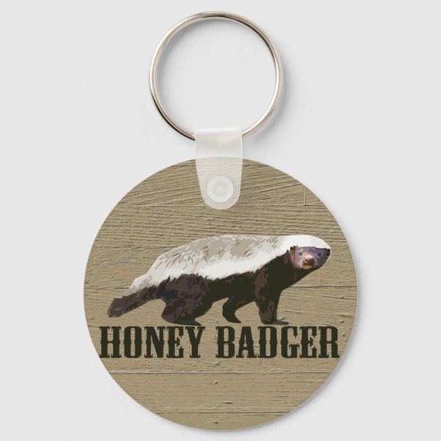 Chaveiro Honey Badger Wild Animal (Frente)