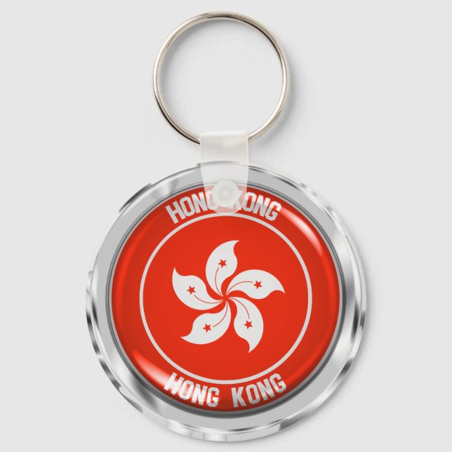 Chaveiro Hong Kong Round Emblem (Frente)