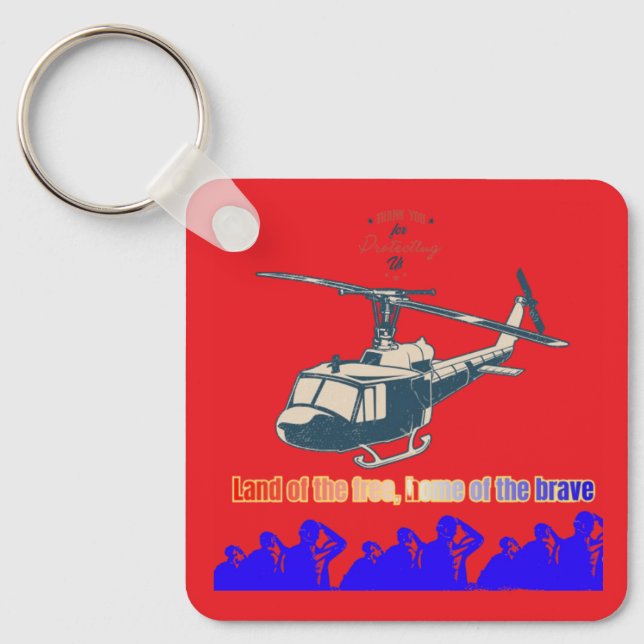 Chaveiro Honor in every thread light bright red (Frente)